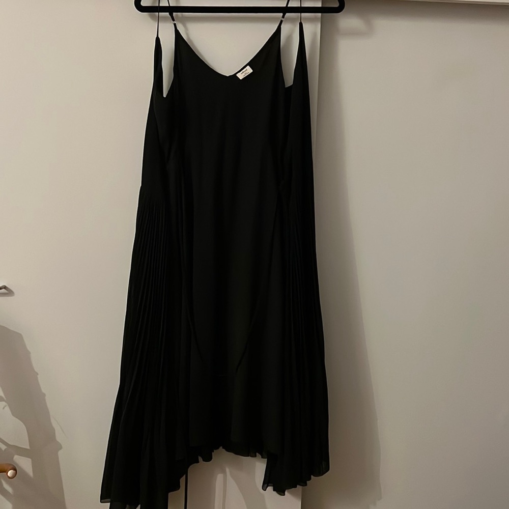 Black Wilfred Midi Wrap Dress